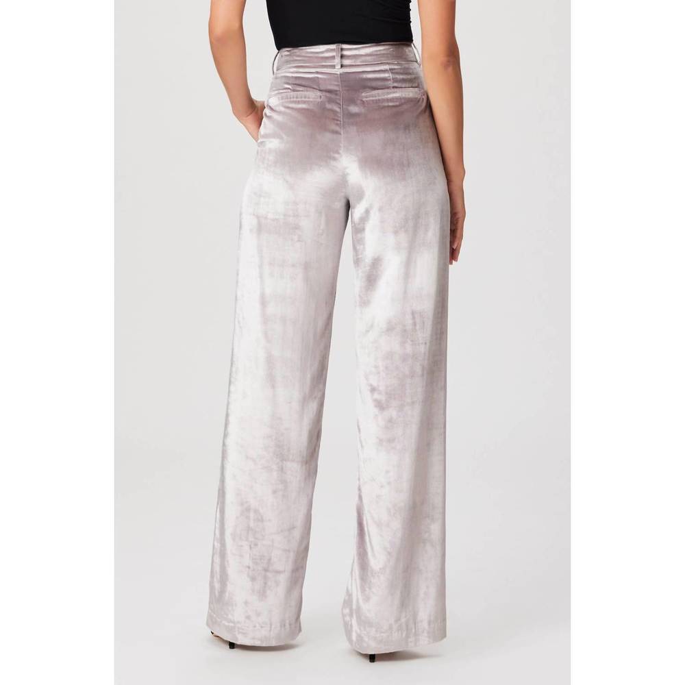NEW PAIGE chateau velvet pant in pewter - Picture 2 of 3